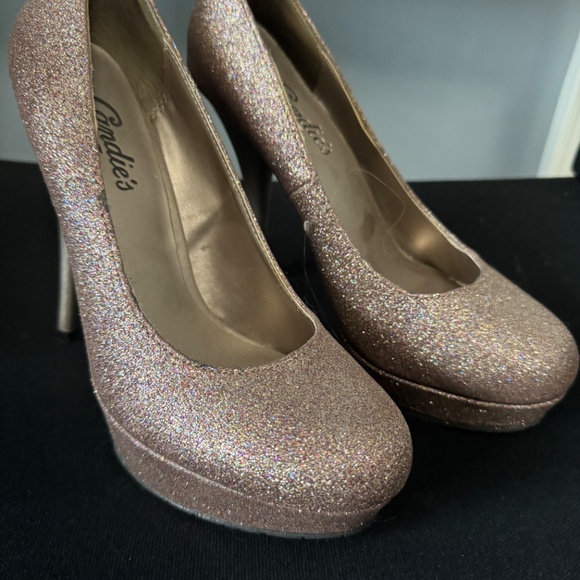 CANDIES GLITTER HIGH HEEL SHOES- 6.5 Medium - Picture 4 of 7